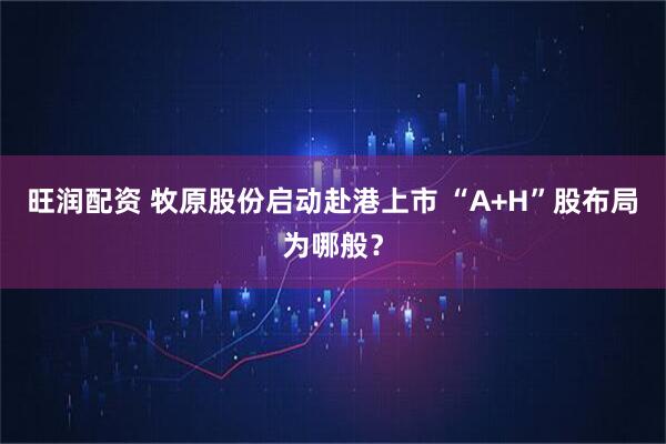 旺润配资 牧原股份启动赴港上市 “A+H”股布局为哪般？