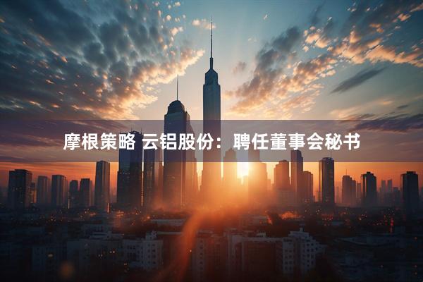 摩根策略 云铝股份：聘任董事会秘书